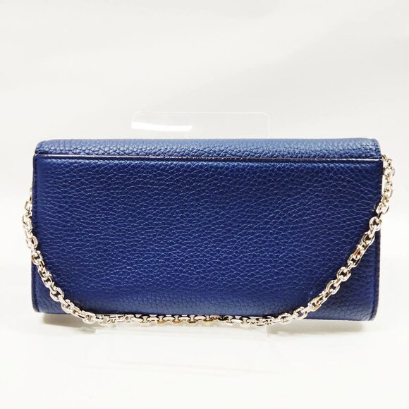 Christian Dior Navy Blue Leather Long Wallet mon435-101625 - Picture 2 of 9